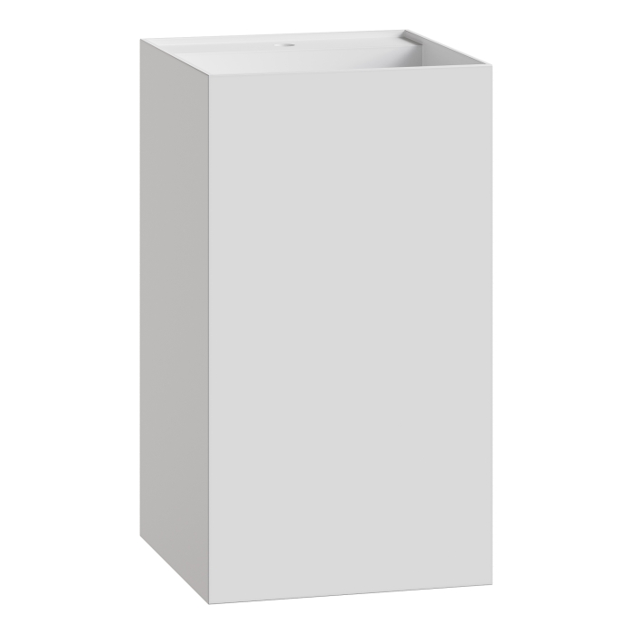 Раковина напольная 48x48 802-MW Boheme Cube Corian Matt White