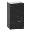 Раковина напольная 48x48 802-NM Boheme Cube Corian Nero Marquina