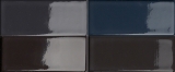 Керамогранит 4100865 41zero42 Cosmo Brick Blu-Nero Lap 6,5x15,5