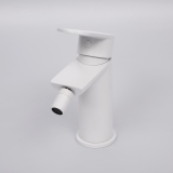 Смеситель для биде 8506 WasserKraft Mindel 8500, Белый Матовый, С ДОННЫМ КЛАПАНОМ