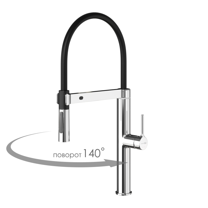 Смеситель для кухни сенсорный A8817 WasserKraft, Хром, С ГИБКИМ ИЗЛИВОМ