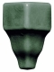 Внешний угол ADMO5417 Adex Modernista Angulo Exterior Cornisa Clasica C/C Verde Oscuro 3,5x2,7