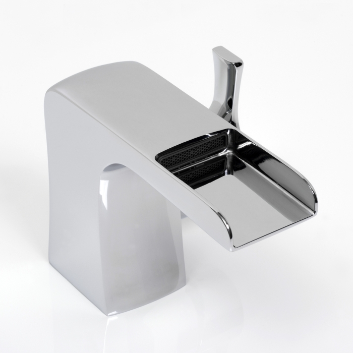 Смеситель для раковины каскадный 4869 Wasserkraft Berkel 4800, Хром, БЕЗ ДОННОГО КЛАПАНА