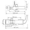 Смеситель для ванны  Wasserkraft Sauer 7101