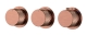Смеситель встроенный термостатический 124-T-3-CB.1 Boheme Stick Copper Brushed, Медь Брашированная, С РУЧКОЙ DIAMOND