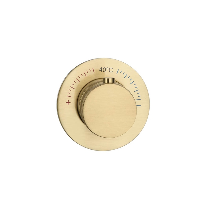 Смеситель встроенный термостатический 627-T-MG Boheme Uno Matt Gold, Золото Матовое