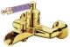 Смеситель для ванны 213-MR-V Boheme Vogue Gold, Золото/Фиолетовый, С РУЧКОЙ MURANO VIOLET