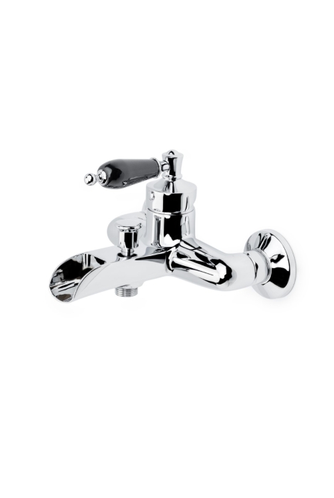 Смеситель для ванны 223-BLC Boheme Vogue Chrome, Хром/Черный, С ЧЕРНОЙ КЕРАМИЧЕСКОЙ РУЧКОЙ