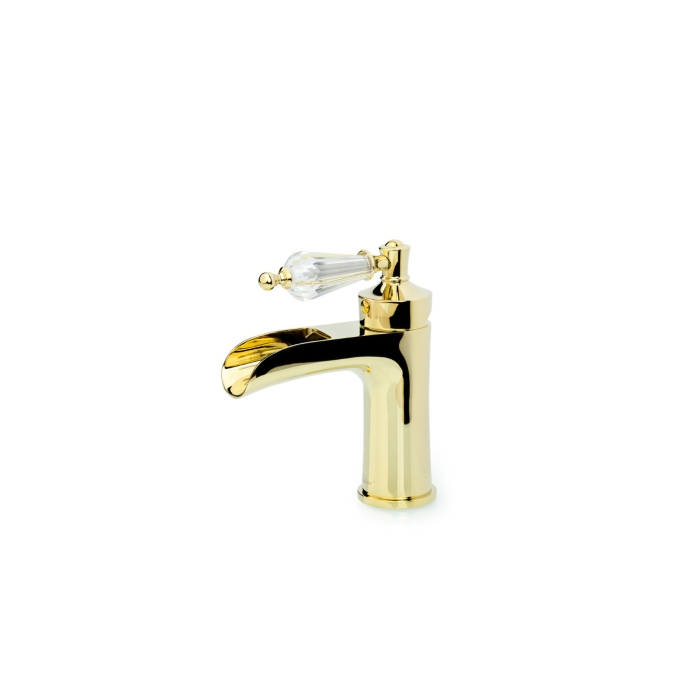 Смеситель для раковины 211-SW Boheme Vogue Gold, Золото, С КРИСТАЛЛАМИ SWAROVSKI