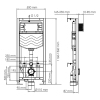 Инсталляция для унитаза 10TLT.010.ME.BN01 WasserKraft Aller 10, С КНОПКОЙ СМЫВА