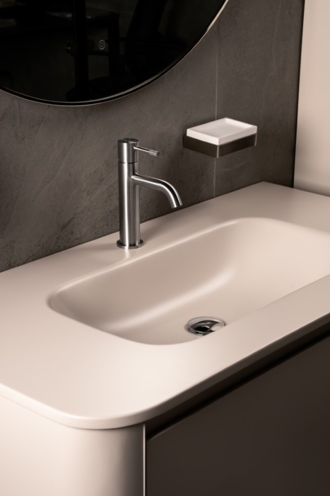 Смеситель для раковины 461-INOX Boheme Uno Inox, Нержавеющая Сталь