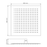 Смеситель встроенный A8651.313.314.090.118.326.087.103 WasserKraft Naab 8600, Хром, С ВНУТРЕННЕЙ ЧАСТЬЮ, С ВЕРХНИМ ДУШЕМ, С ДУШЕВЫМ НАБОРОМ