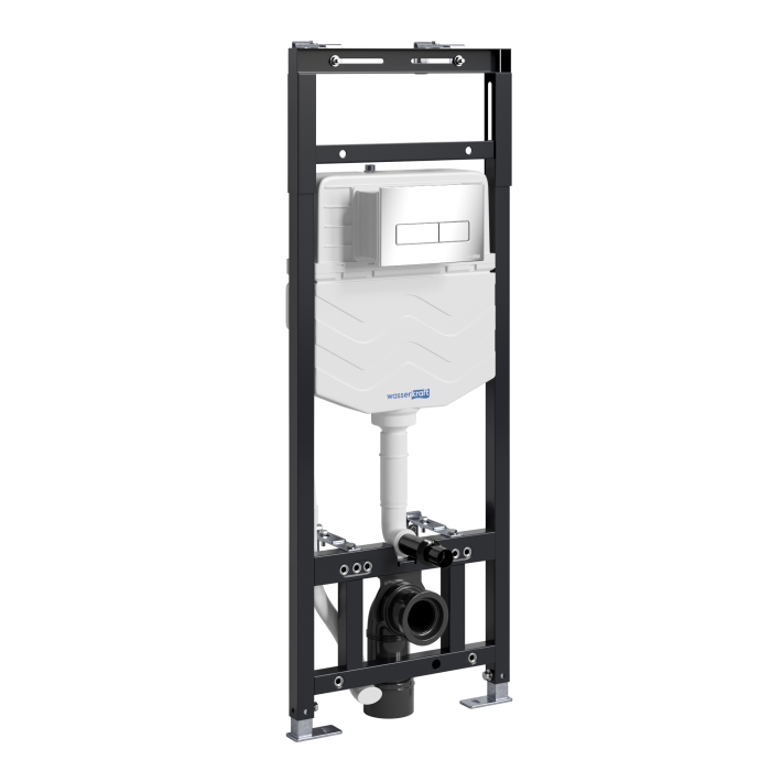 Инсталляция для унитаза 15TLT.010.ME.CH03 WasserKraft Alme 15, С КНОПКОЙ СМЫВА