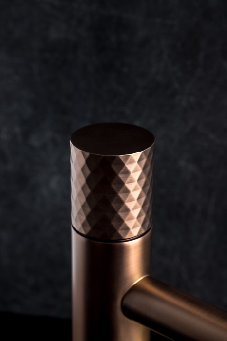 Смеситель для раковины 121-CB Boheme Stick Copper Brushed, Медь Брашированная, С РУЧКОЙ DIAMOND
