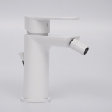Смеситель для биде 8506 WasserKraft Mindel 8500, Белый Матовый, С ДОННЫМ КЛАПАНОМ