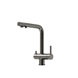 Смеситель для кухни SC4014GG Sancos Foster, Вороненая Сталь, С КАНАЛОМ ДЛЯ ФИЛЬТРОВАННОЙ ВОДЫ