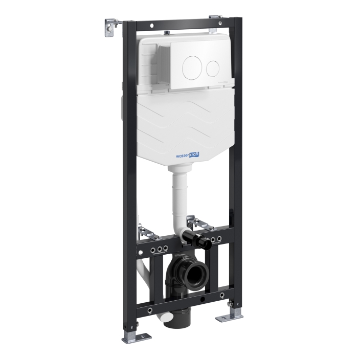 Инсталляция для унитаза 10TLT.010.ME.WH02 WasserKraft Aller 10, С КНОПКОЙ СМЫВА