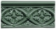 Декор ADMO4006 Adex Modernista Relieve Bizantino C/C Verde Oscuro 7,5x15