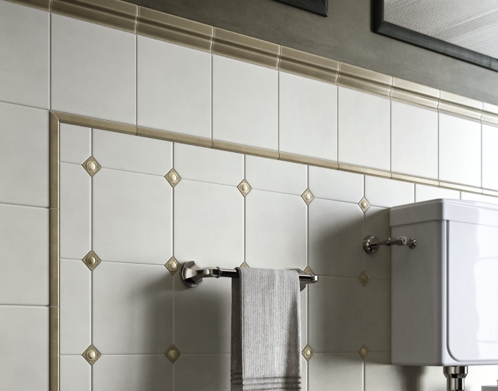 Бордюр IGE88 Ceramiche Grazia Amarcord Idea Dark Tabacco Matt 5x20