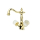 Смеситель для раковины высокий 292-CRST Boheme Crystal Gold, Золото
