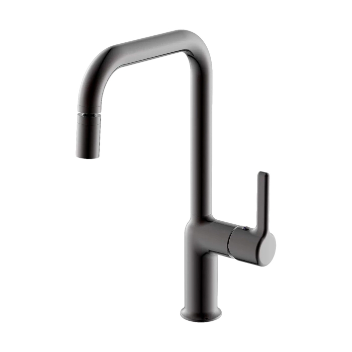 Смеситель для кухни AZ-K4047GR Azario, Графит, С ПОВОРОТНЫМ АЭРАТОРОМ