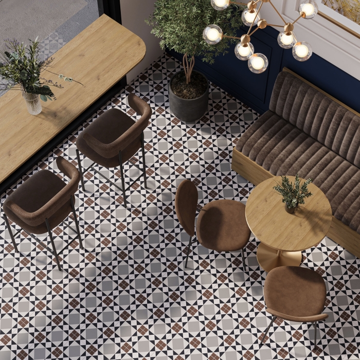 Керамогранит 8016 Smile Tile Эклектика, Бристоль 20x20