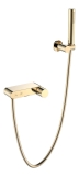 Смеситель для ванны 123-GG Boheme Stick Gold, Золото, С РУЧКОЙ DIAMOND, С ДУШЕВЫМ НАБОРОМ