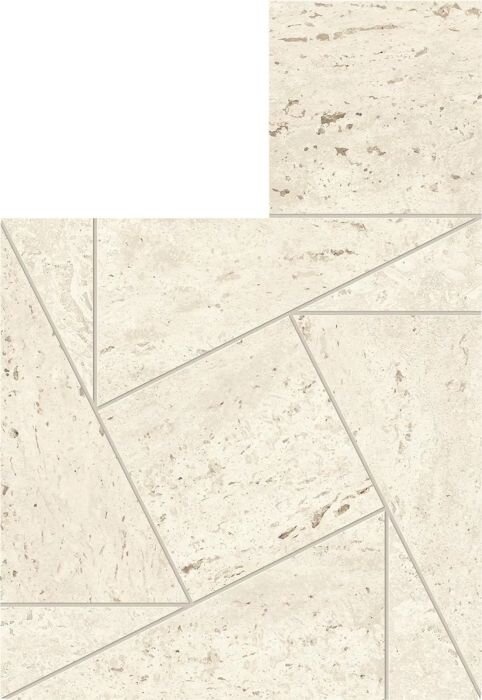 Мозаика Atlas Concord Marvel Traverine White Mosaico Tessellation 22x26