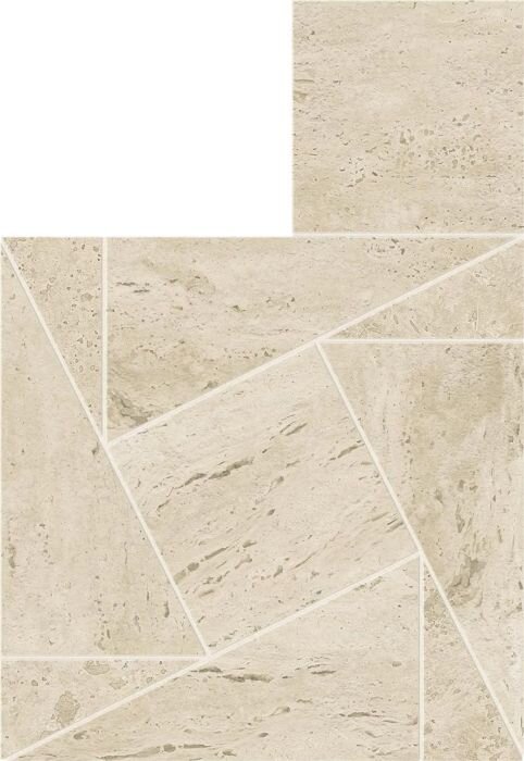 Мозаика Atlas Concord Marvel Traverine Pearl Mosaico Tessellation 22x26