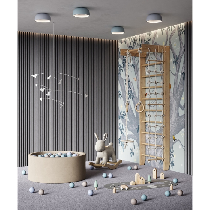 Панель акустическая Cosca Decor 00-00078909 Шпон дуб ардженто светло-серый 2.75м.