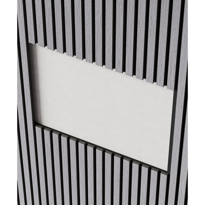 Панель акустическая Cosca Decor 00-00078909 Шпон дуб ардженто светло-серый 2.75м.