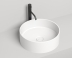 Раковина накладная D45 см Salini Armonia 02 130112G, искусственный камень S-Sense, Белый, БЕЗ ДОННОГО КЛАПАНА