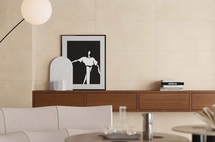Керамогранит Artcer Cement Azure Crema Matt 60x120 (5,5 мм)