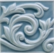 Декор VO06 Ceramiche Grazia Essenze Voluta Genziana 13x13
