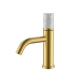 Смеситель для раковины 121-MG-MR-GR Boheme Stick Matt Gold, Золото Матовое/Серый, С РУЧКОЙ MARBLE GREY