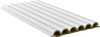 Бамбуковая рифленная панель Bonaparte Pipe White Skin 12.3x280