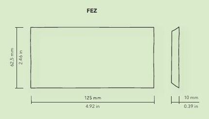 Настенная плитка 114680 WOW Fez White Gloss 6,2x12,5