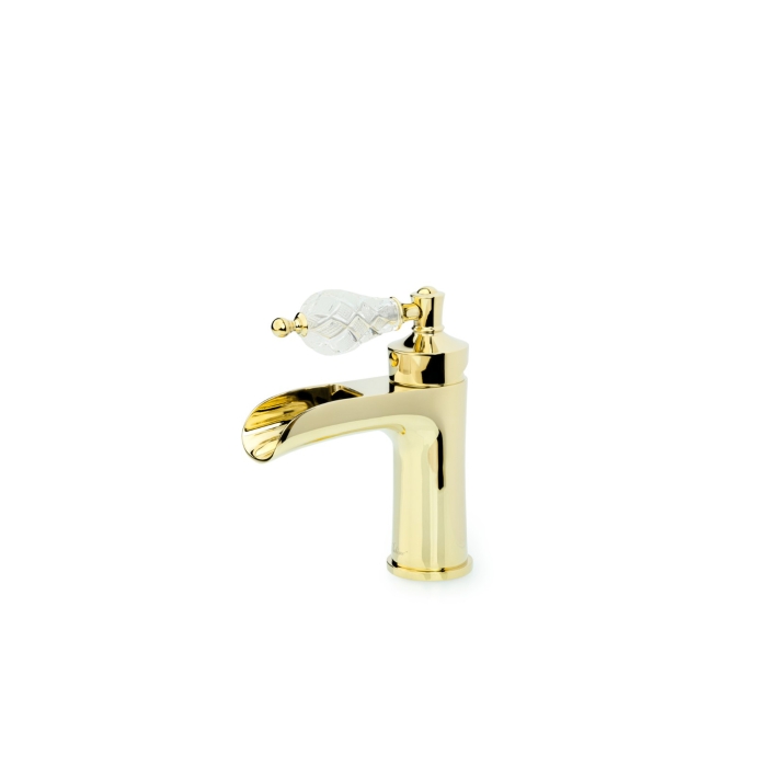 Смеситель для раковины 211-CRST Boheme Vogue Crystal Gold, Золото