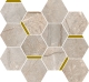 Мозаика 620110000224 Italon Stellaris Elegant Silver Mosaico Chic Натуральный 28,3x32,8