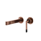 Смеситель для раковины встраиваемый 165-BRB Boheme Duo Brushed Bronze, Бронза Брашированная, 2-ПОЗИЦИОННЫЙ