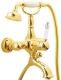 Смеситель для ванны 283-MR-W Boheme Tradizionale Gold, Золото/Белый, С РУЧКОЙ MARBLE WHITE, С ДУШЕВЫМ НАБОРОМ