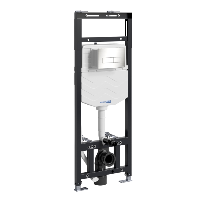 Инсталляция для унитаза 15TLT.010.ME.BN03 WasserKraft Alme 15, С КНОПКОЙ СМЫВА