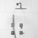 Смеситель встроенный A1451.273.274.097.121.275.100.276 WasserKraft Spree 1400, Никель, С ВНУТРЕННЕЙ ЧАСТЬЮ, С ВЕРХНИМ ДУШЕМ, С ДУШЕВЫМ НАБОРОМ