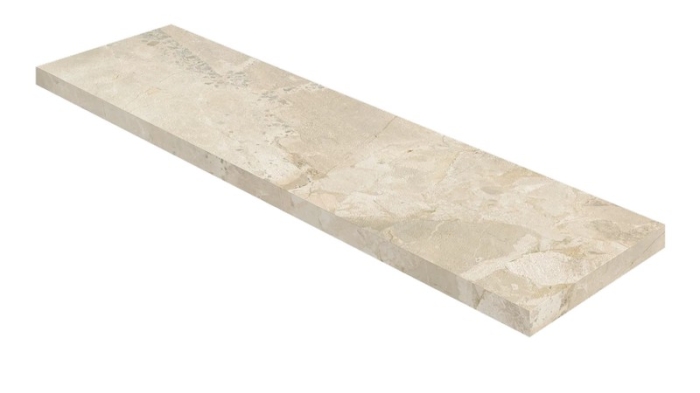Ступень 620070003237 Coliseum Gres Вивальди, Уайт угловая правая 33x120