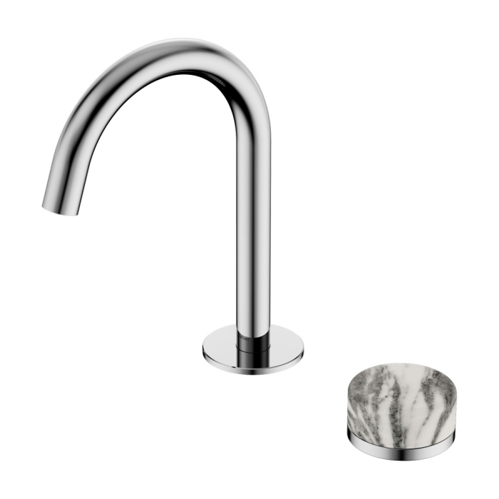 Смеситель для раковины прогрессивный AF8B09-H05 Abber Marmor, Хром, С РУЧКОЙ WIENER MARMOR