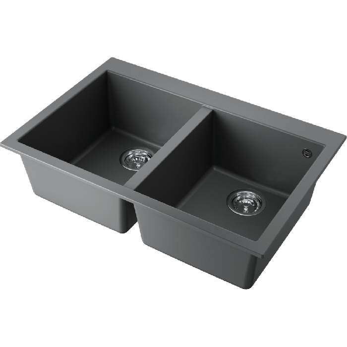 Кухонная мойка из камня Tetogranit 4993843 Omoikiri Bosen 80-2 PL, Платина