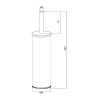 Ерш BRUBL0i47 IDDIS Optima Home, Черный Матовый