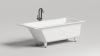 Ванна встраиваемая 170x75 Salini Cascata 104113G, искусственный камень S-Sense, Белый, БЕЗ СЛИВА-ПЕРЕЛИВА
