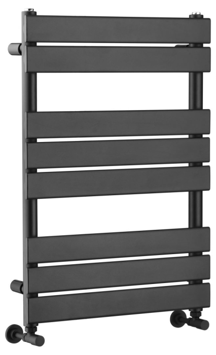 Полотенцесушитель водяной 720-B Boheme Venturo Black 50/80 см, Черный Матовый, двухвентильный