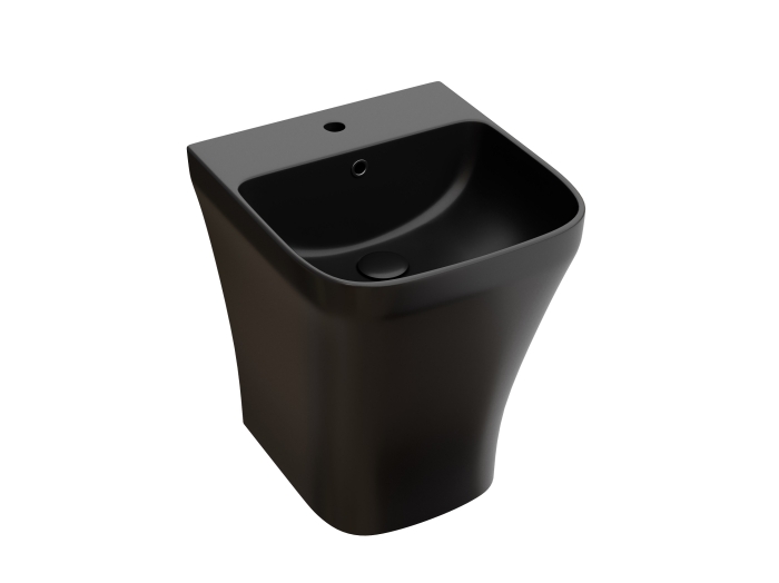 Раковина моноблок подвесная CN6067MB Ceramica Nova Dion, Черный Матовый